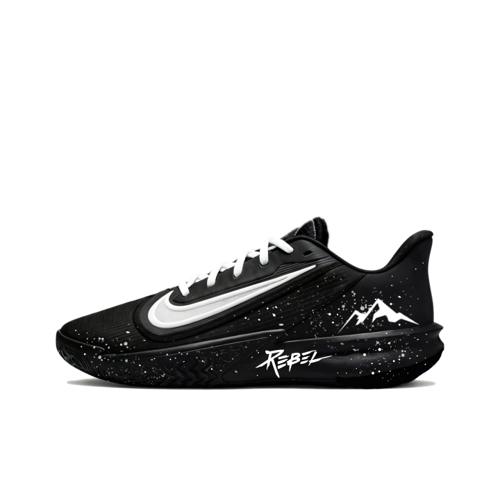 Nike Nike Precision 7 Basketball Shoes Unisex Low Top Black White