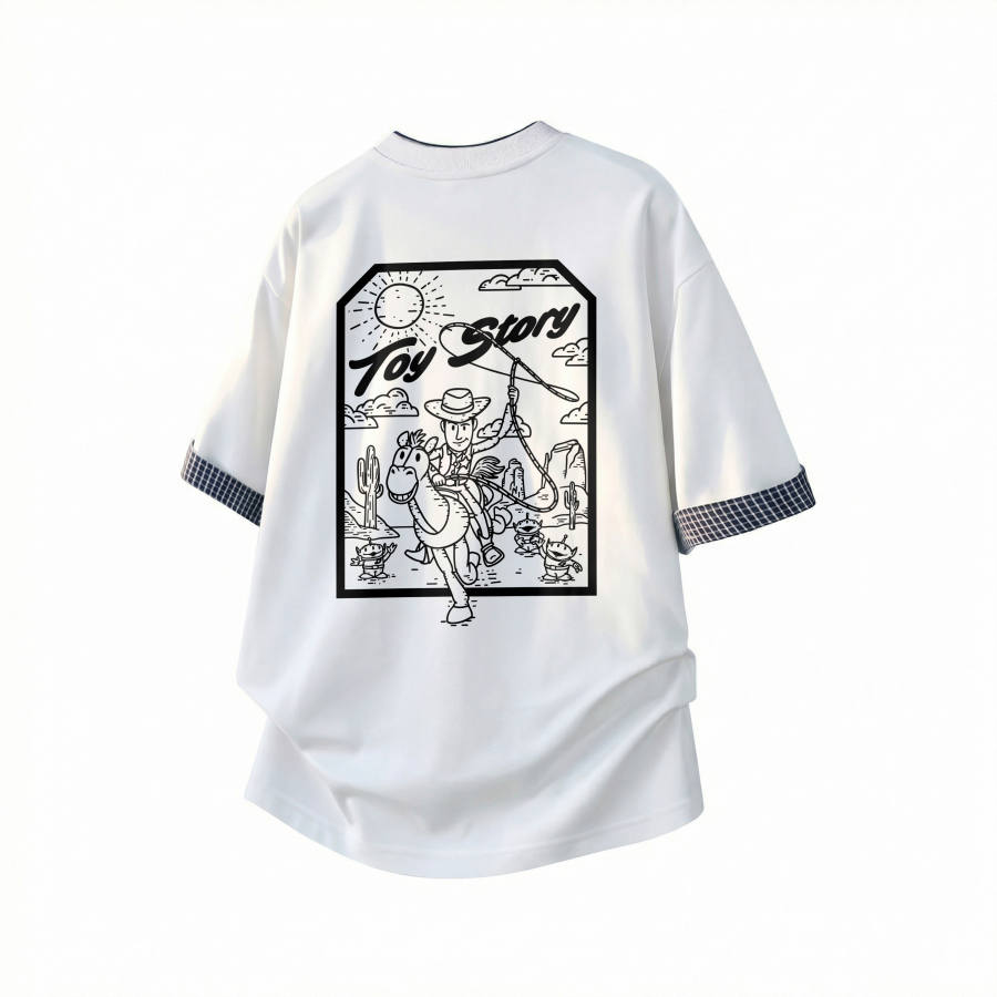 Disney T Shirts Unisex Crew Neck Moderate Straight Fit