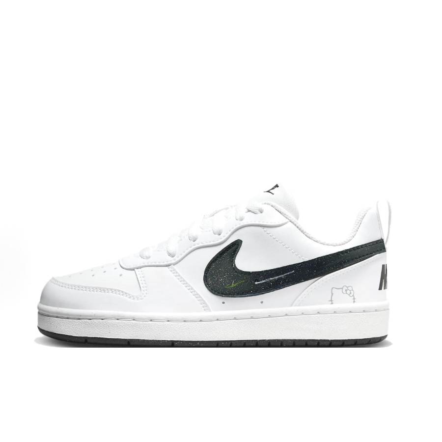Nike Nike Court Borough Star Synthetic Leather Low top Kids' Skateboarding Shoes White Unisex