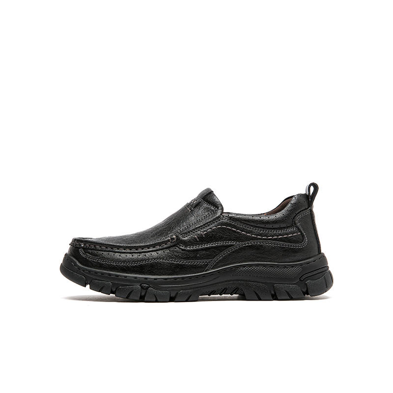 YALU Top Grain Cow Leather Casual Leather Shoes Men's