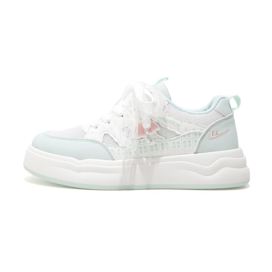 Warrior Synthetic Leather, Mesh Low top Skateboard Shoes Women's