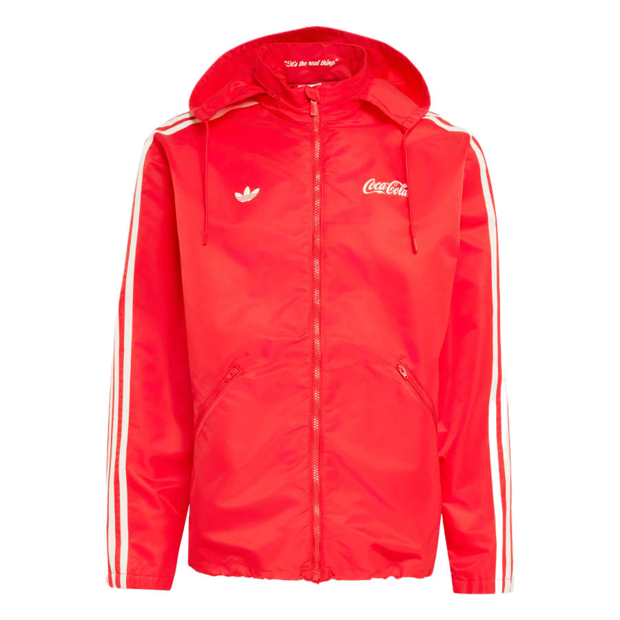 Adidas Originals X Coca Cola Jackets Men's Bright Red Hooded Non Detachable Moderate Other
