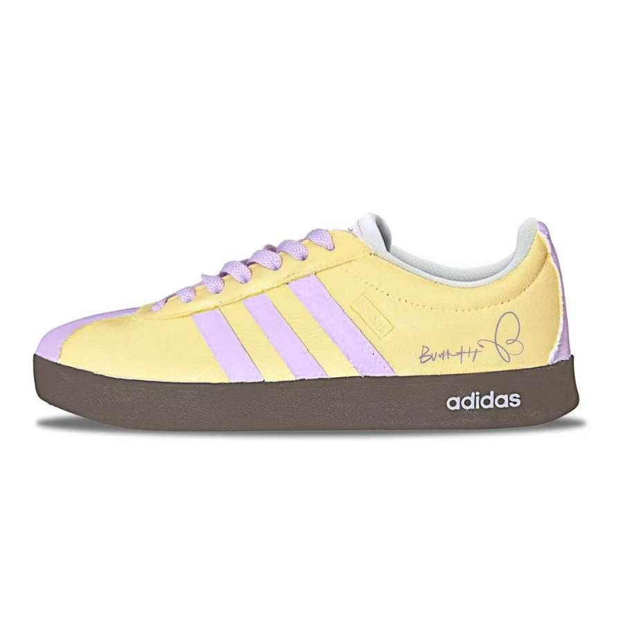 Adidas Adidas VL COURT 2.0 Low top Skateboard Shoes Unisex Yellow Purple