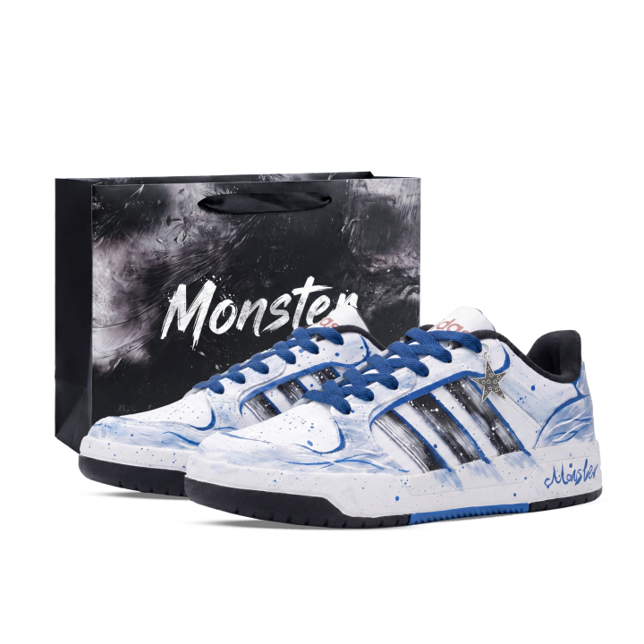Adidas Adidas ENTRAP Skateboard Shoes Unisex Low Top Black/White/Blue