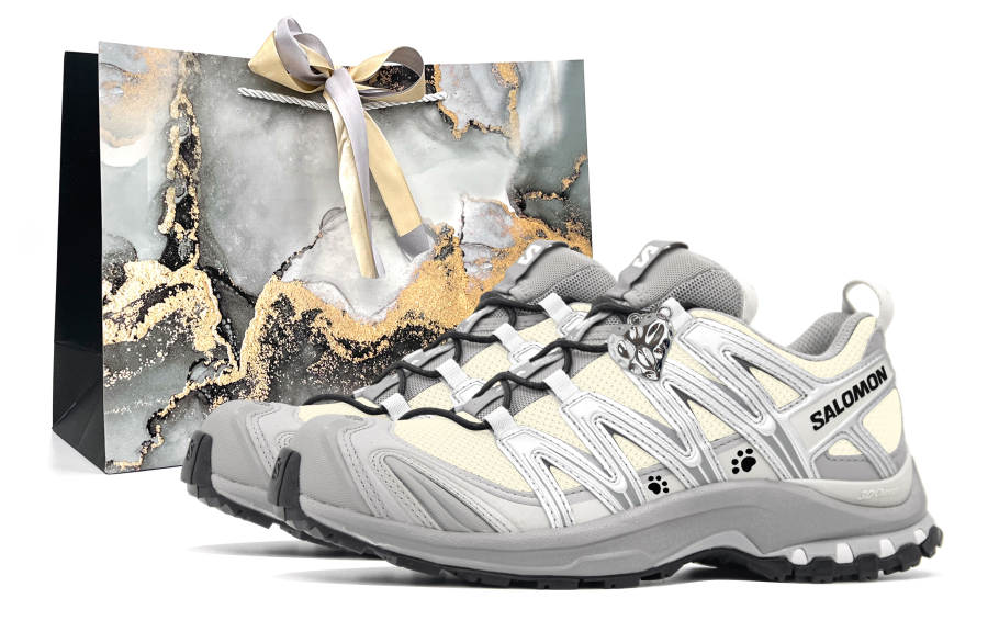 SALOMON XA PRO 3D Running Shoes Unisex Low Top Beige