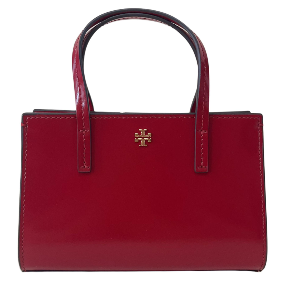 TORY BURCH Blake Patent Leather Handbag Mini Women's True Red
