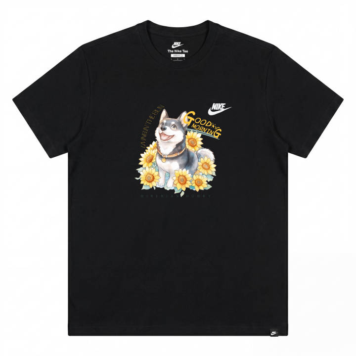 Nike Nike Sportswear T Shirts Unisex Black Crew Neck Moderate
