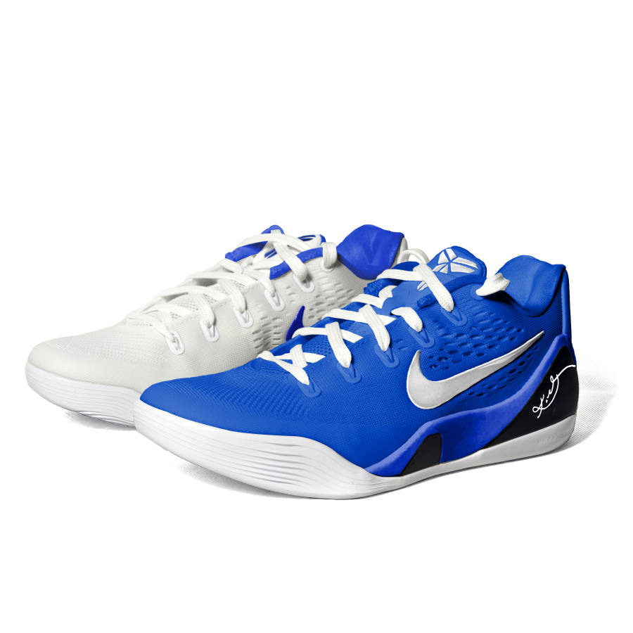 Nike Nike Kobe 9 Duke Blue Abrasion Resistant Low top Basketball Shoes Unisex