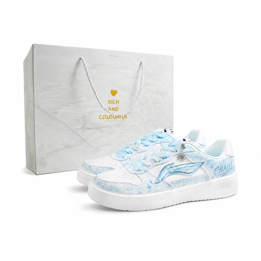 Li-Ning Li Ning Floating Boat Skateboard Shoes Men's Low Top White