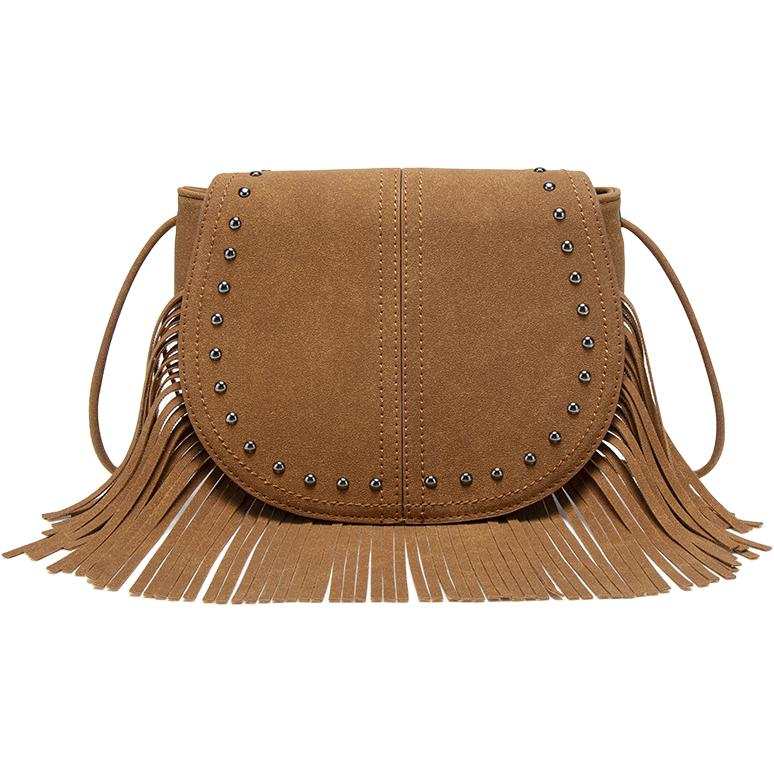 PAYOT Synthetic Leather Shoulder Bag, Crossbody Bag Regular Women's Brown