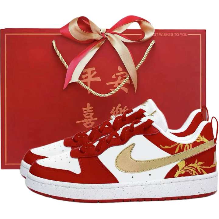 Nike Nike Court Low top Skateboard Shoes Women's White Red
