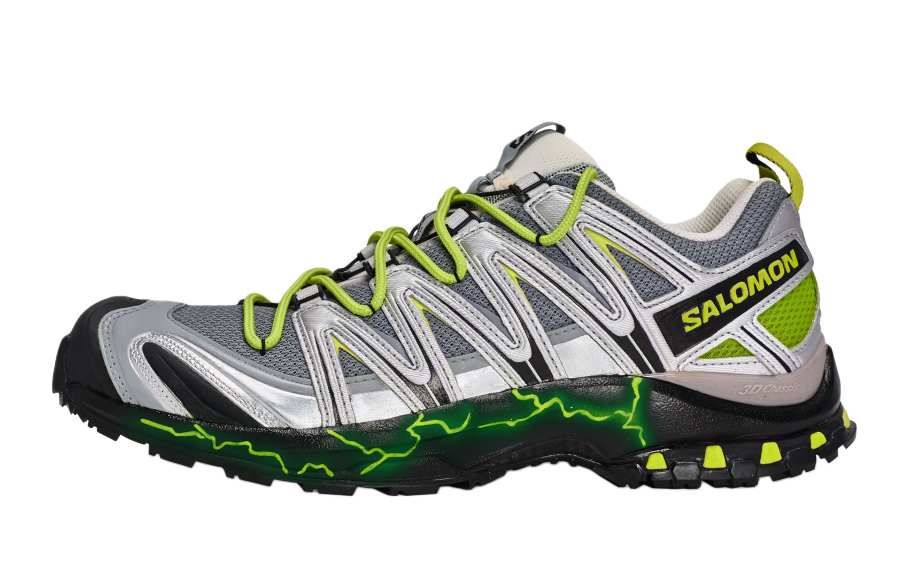 SALOMON XA PRO 3D Low top Running Shoes Unisex Gray Silver Green