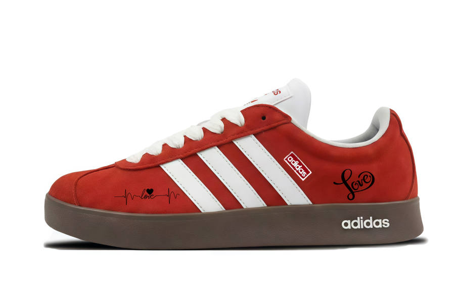 Adidas Adidas VL COURT 2.0 Skateboard Shoes Unisex Low Top Black
