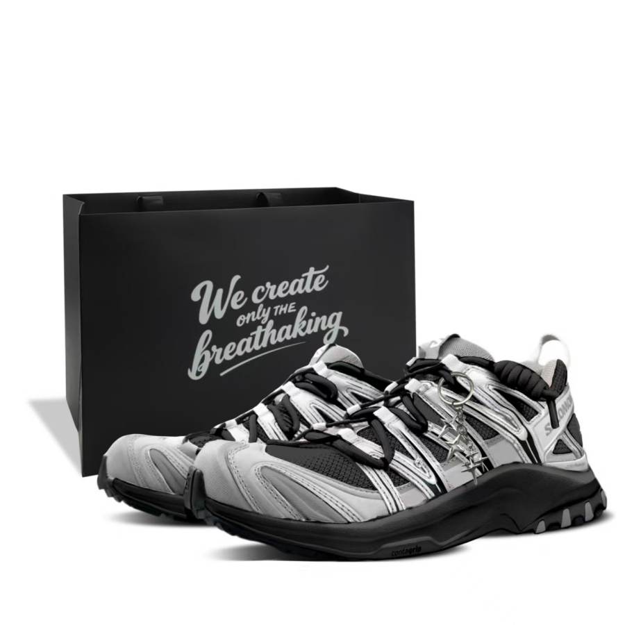 SALOMON XA PRO 3D Running Shoes Unisex Low Top Gray Black