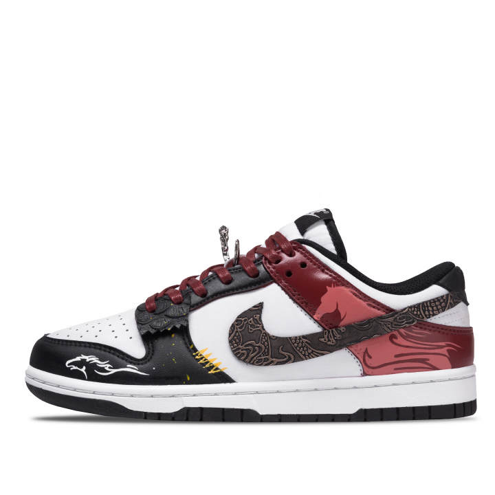 Nike Nike Dunk Blessing Around The Year Of The Horse Leather Coverage Cushioning Low top Skateboard Shoes Men's