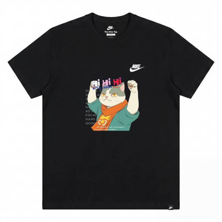 Nike Nike Sportswear T Shirts Unisex Black Crew Neck Moderate