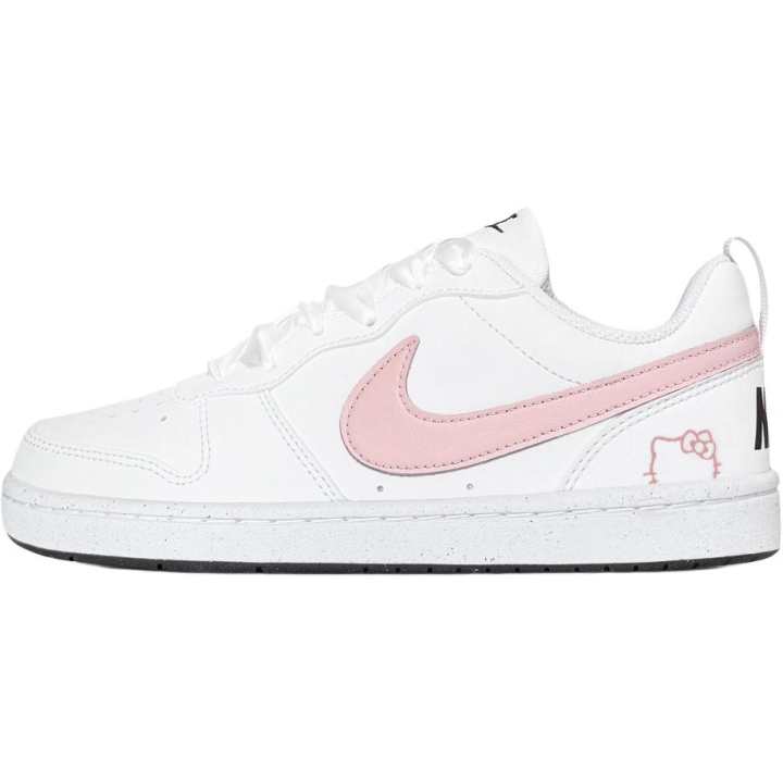 Nike Nike Court Borough Pink Sakura Kitten Synthetic Leather Abrasion Resistant Support Low top Kids' Skateboarding Shoes