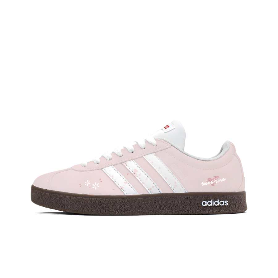 Adidas Adidas VL COURT 2.0 Skateboard Shoes Unisex Low Top Pink