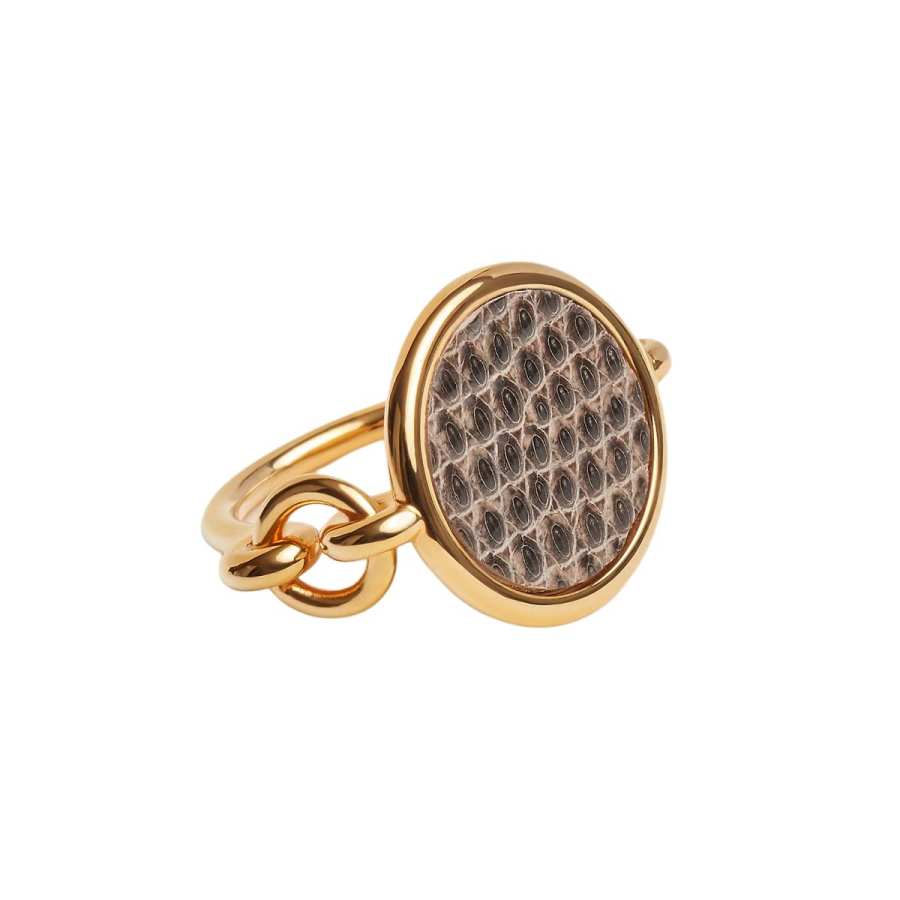 HERMES Heritage Equestre Rings Women's Gold