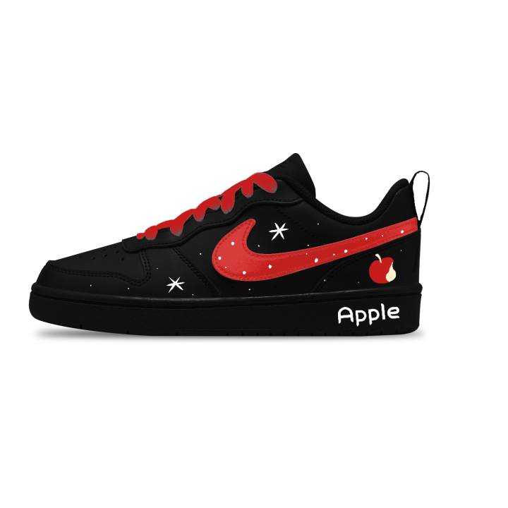 Nike Nike Court Borough Slip Resistant Low top Kids' Skateboarding Shoes Red Unisex