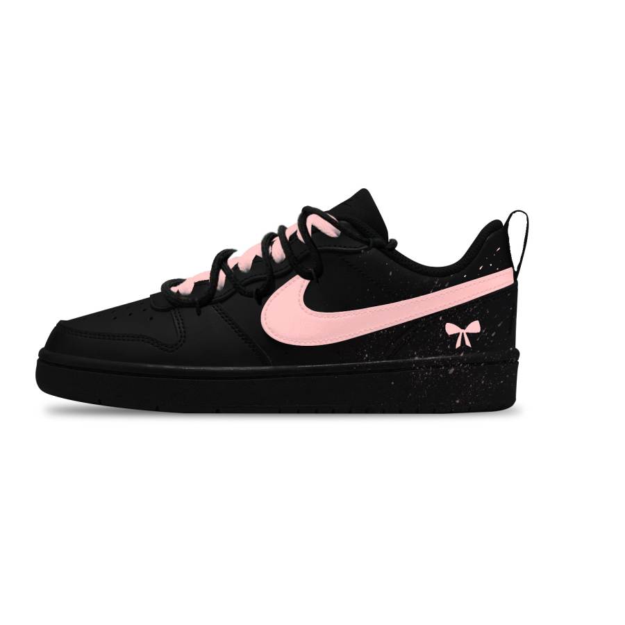Nike Nike Court Borough Powder Seal Slip Resistant Abrasion Resistant Low top Kids' Skateboarding Shoes Pink Unisex