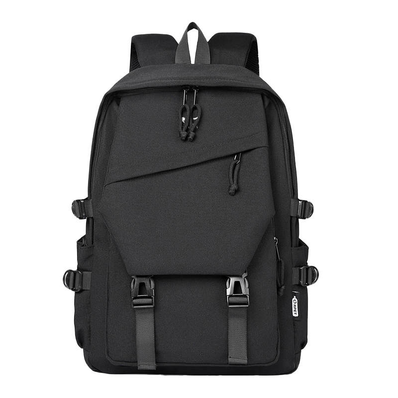 SEPTWOLVES SEPTWOLVES Fabric Casual Backpack Regular Unisex Black