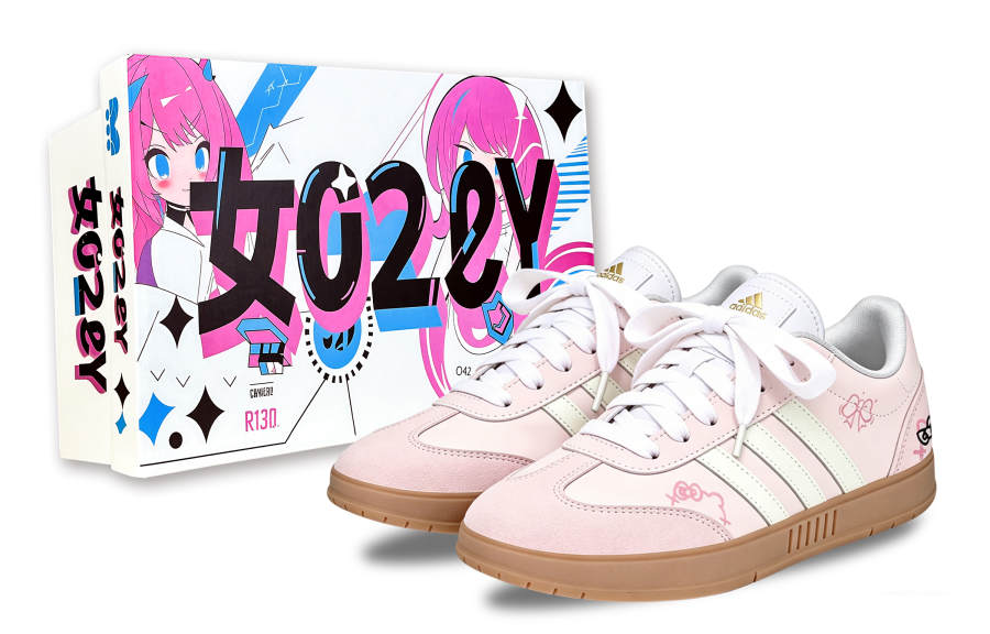 Adidas Adidas Gradas Maris Sal Bubbles, Sweet Cat, Special Packaging Abrasion Resistant Low top Skateboard Shoes Unisex Pink