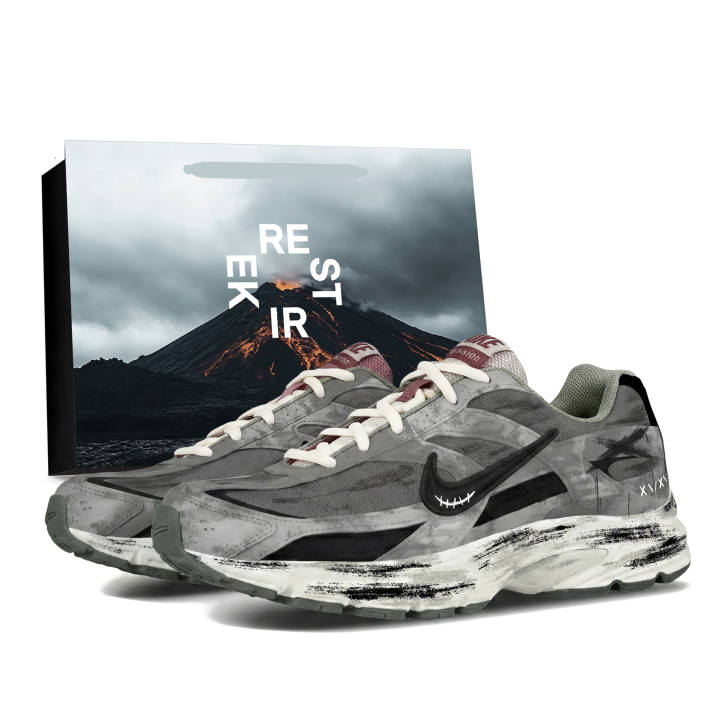 Nike Nike Initiator Cushioning Abrasion Resistant Breathable Support Low top Casual Running Shoes Men's Gray