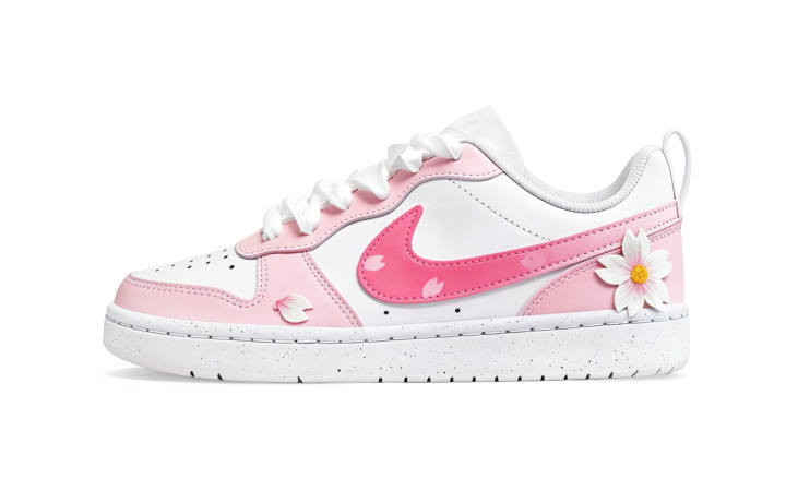 Nike Nike Court Borough Sakura Limited Slip Resistant, Abrasion Resistant, Breathable, Lightweight Cushioning Low top