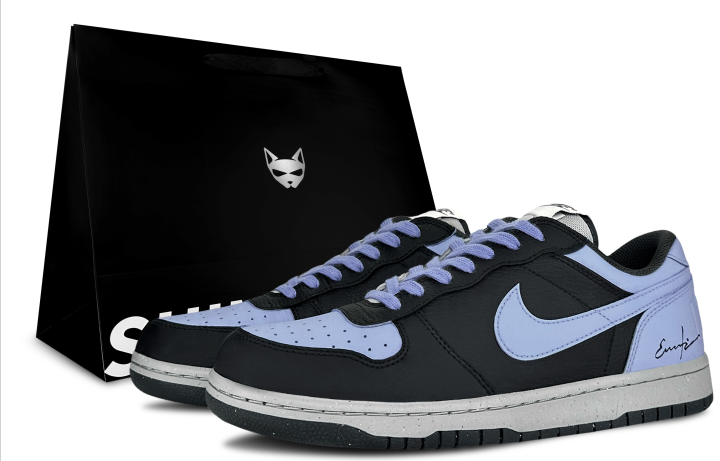 Nike Nike Big White Day Frost, Shimmery Cat, Gift Enjoyment Abrasion Resistant Slip Resistant Low top Skateboard Shoes Men's