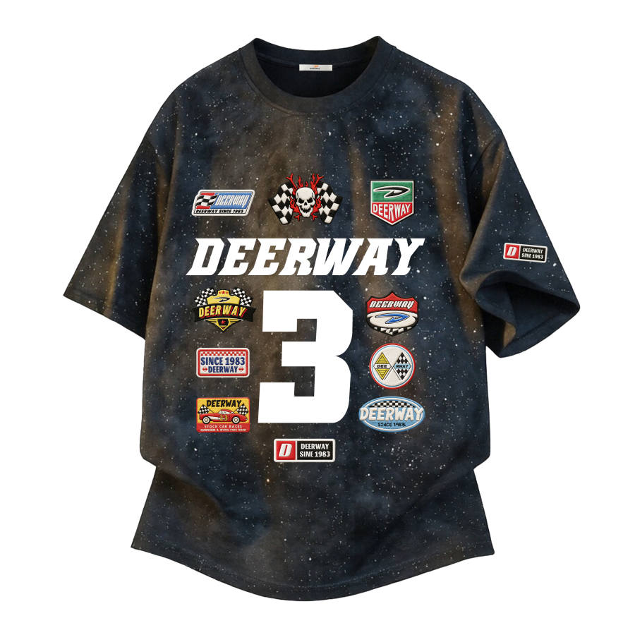 DEERWAY T Shirts Unisex Crew Neck Moderate Straight Fit