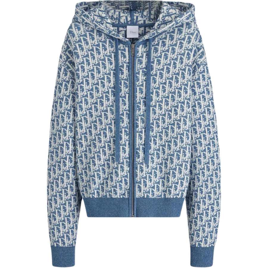 DIOR Dioriviera Jackets Women's Blue Hooded Non Detachable Moderate Straight Fit