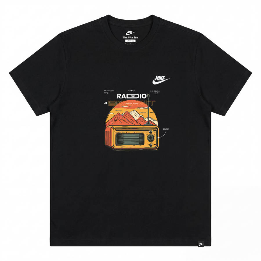 Nike Nike Sportswear T Shirts Unisex Black Crew Neck Moderate