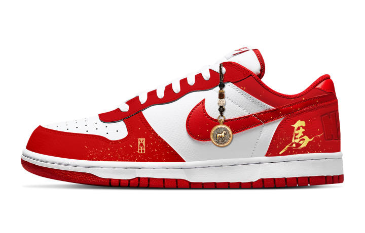 Nike Nike Big Cushioning Abrasion Resistant Slip Resistant Low top Skateboard Shoes Men's Red