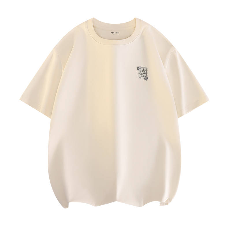 Tonlion T Shirts Unisex Crew Neck Moderate Straight Fit