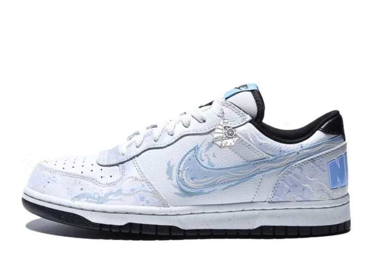 Nike Nike Big Leather Low top Skateboard Shoes Unisex Blue White