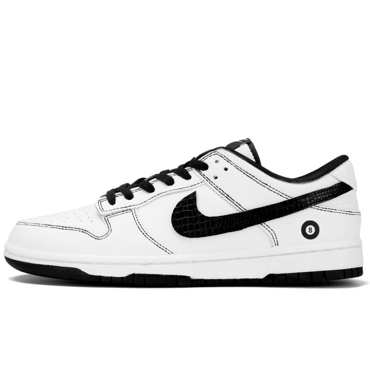 Nike Nike Dunk Size 8 Ball Abrasion Resistant Abrasion Resistant Low top Skateboard Shoes Unisex Black White