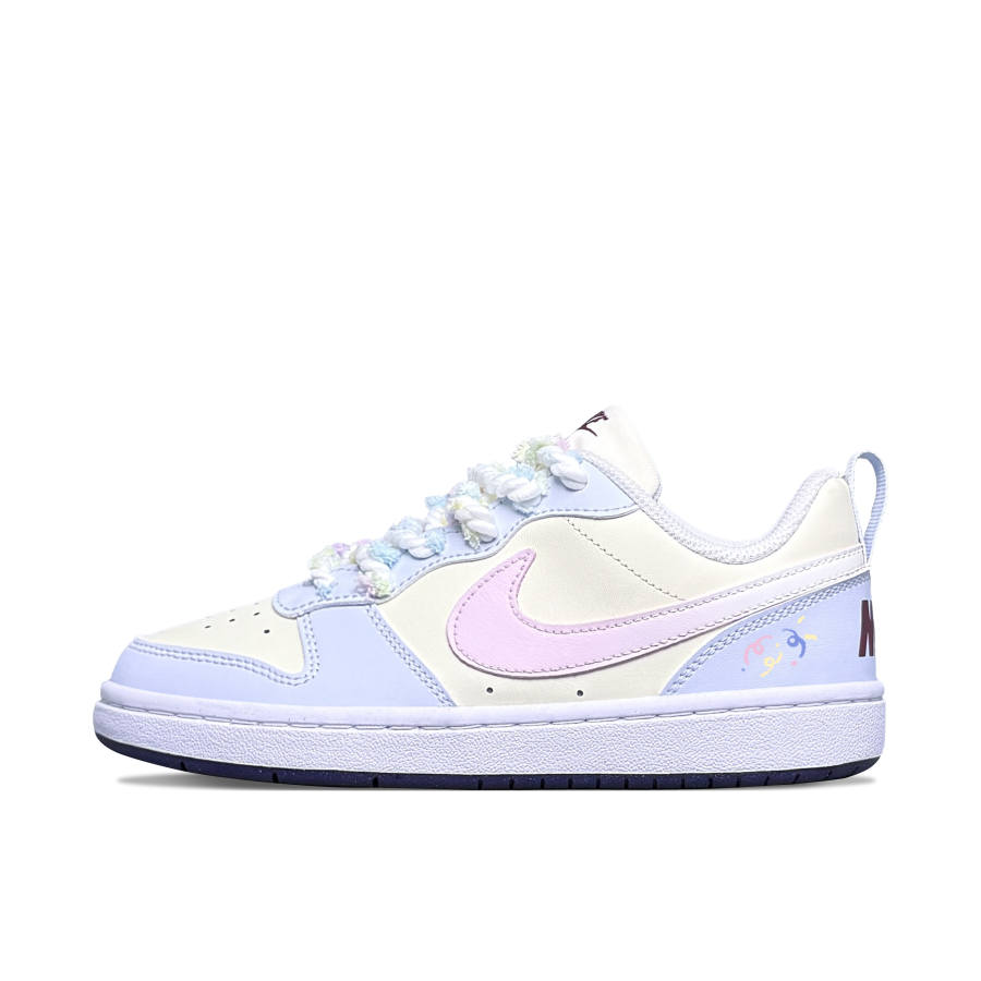 Nike Nike Court Borough Sea Salt Icing Low top Kids' Skateboarding Shoes Pink Teenagers