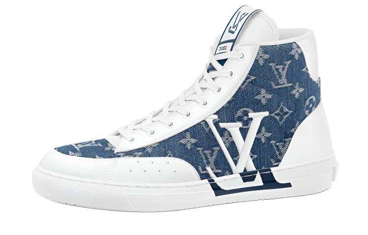 LOUIS VUITTON LOUIS VUITTON Charlie High Top Denim Monogram White