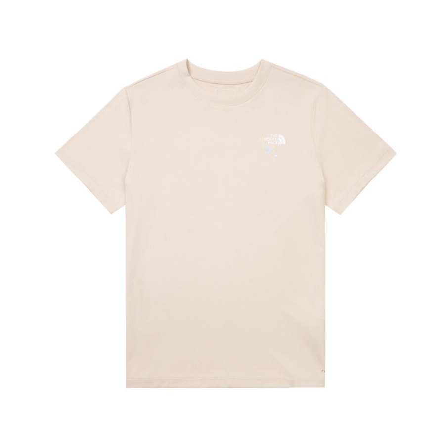 THE NORTH FACE Quick Dry T Shirts Women's DOM/Gobi Brown Crew Neck Thin