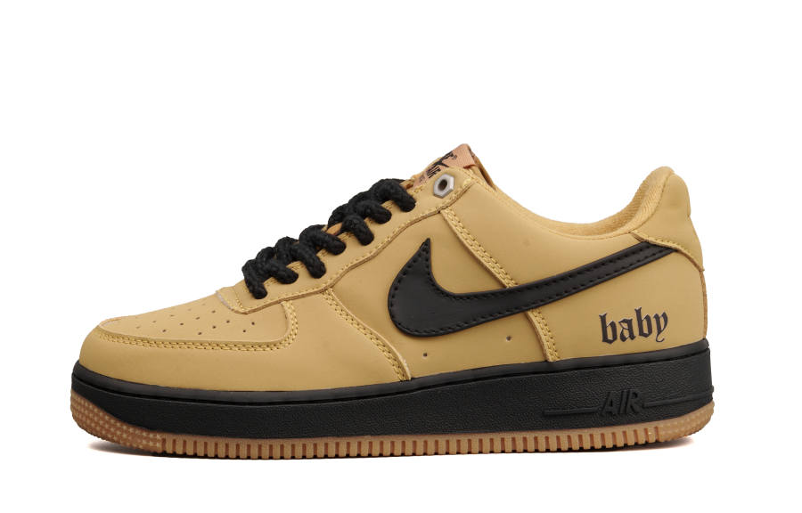 Nike Nike Air Force 1 Fashion Trend Cushioning, Impact Resistant, Abrasion Resistant Low top Skateboard Shoes Unisex Wheat