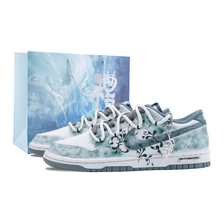 Nike Nike Dunk Skateboard Shoes Men's Low Top White/Green