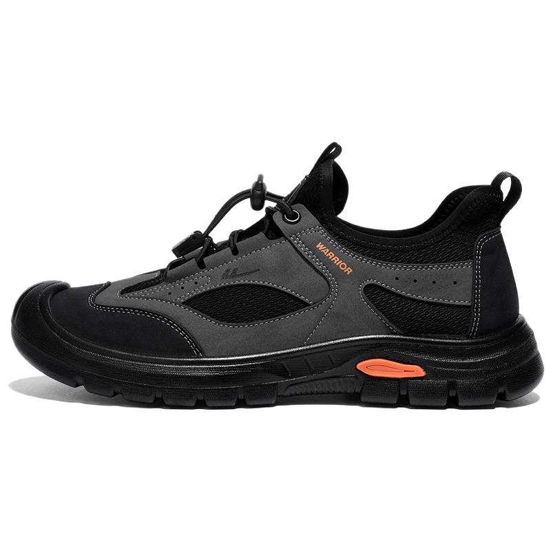 Warrior Breathable Lightweight Low top Casual Shoes Men's Gray Black