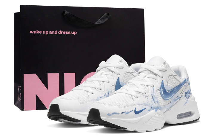 Nike Nike Air Max Fusion Running Shoes Men's Low Top White/Blue