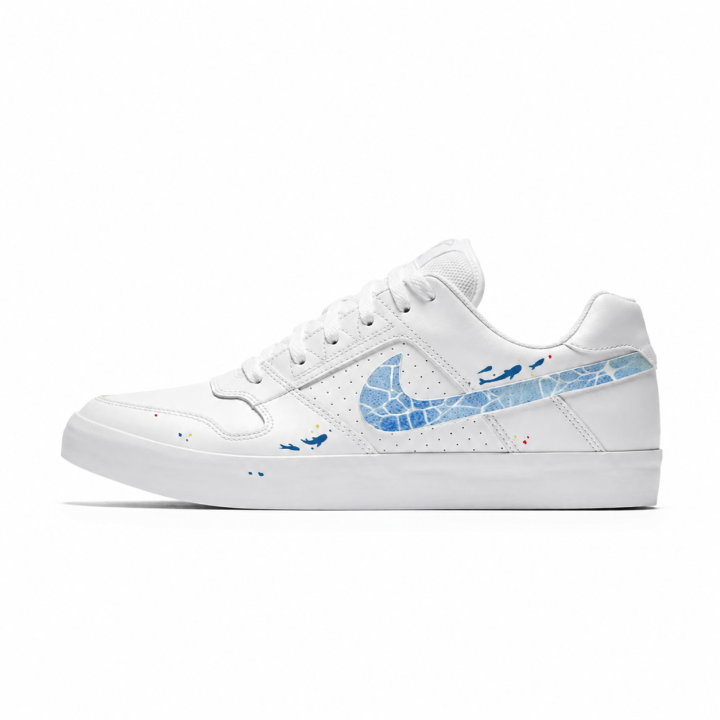 Nike Nike SB Delta Skateboard Shoes Unisex Low Top Blue/White