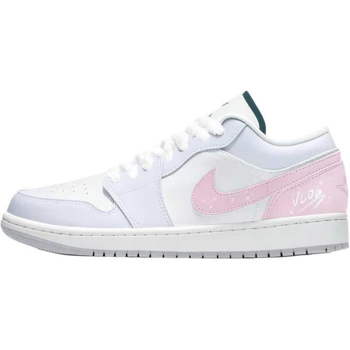 Jordan Jordan Air Jordan 1 Basketball Shoes Women's Low Top White/Pink