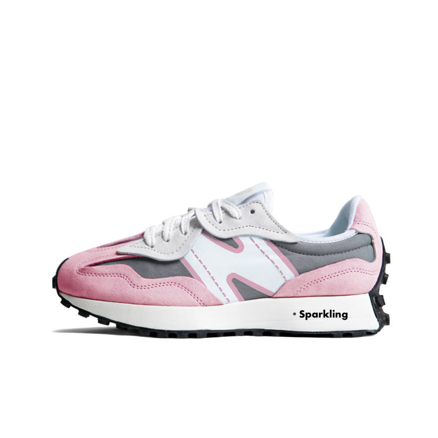New Balance New Balance NB 327 Running Shoes Unisex Low Top Pink/Black/White/Gray
