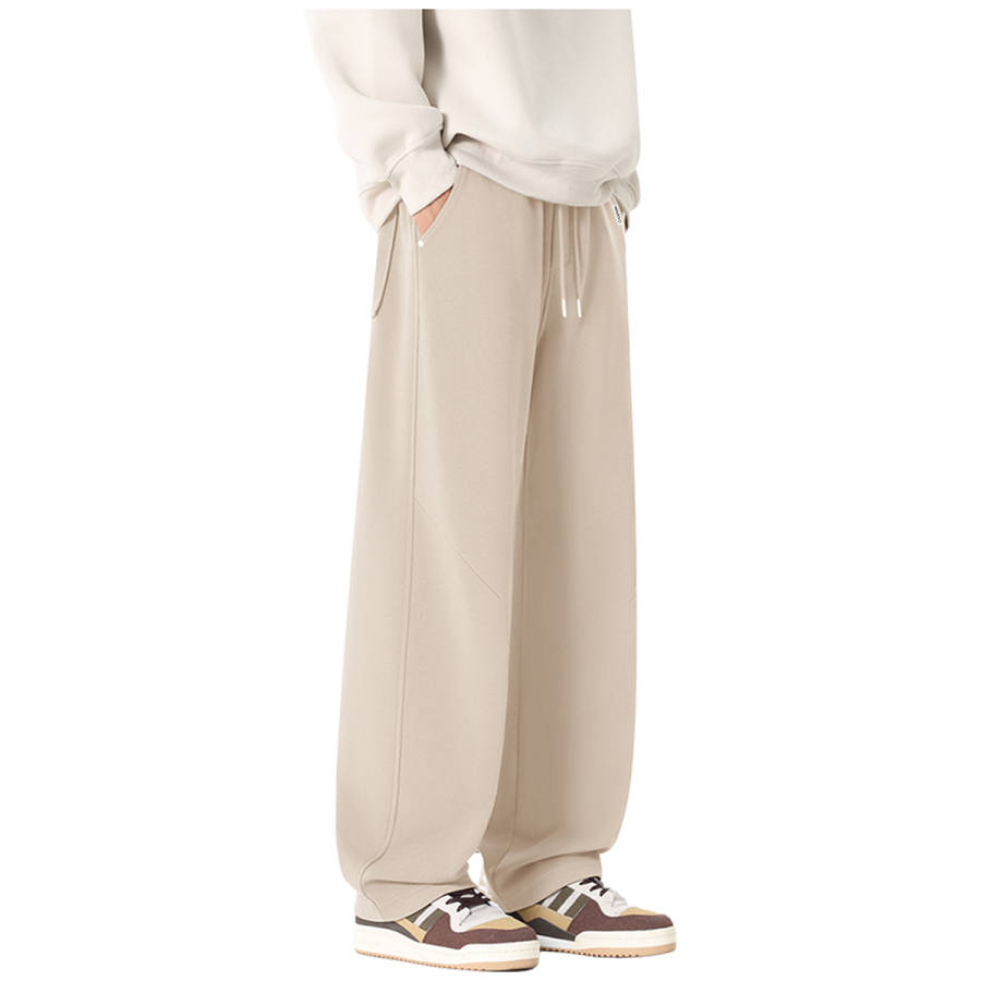 MINISO Casual Pants Unisex Thickened And Fleece Lined Straight Fit Pants
