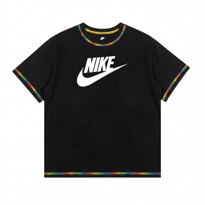 Nike Nike Sportswear T Shirts Unisex Black Crew Neck Thin