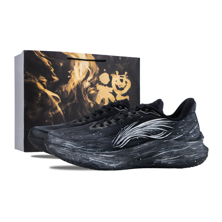Li-Ning Li Ning Red Hare 9 Running Shoes Men's Low Top Black/White